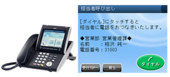 アスパイアXの大画面電話機